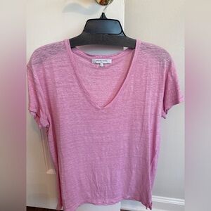 Gerard Darel Soft Pink Short Sleeve Top